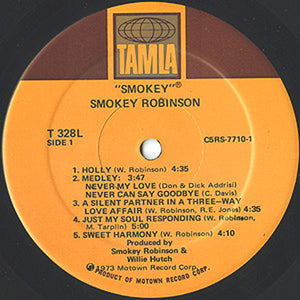 Smokey Robinson : Smokey (LP, Album, Gat)