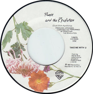 Prince And The Revolution : Take Me With U (7", Single, Spe)