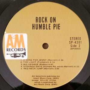 Humble Pie : Rock On (LP, Album, Ter)