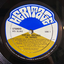 Load image into Gallery viewer, The Duprees : Total Recall (LP, Album)