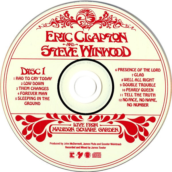 Eric Clapton And Steve Winwood - Live From Madison Square Garden (2xCD,  Album) (NM or M-)