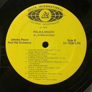 Johnny Pecon And His Orchestra : Polka Magic (LP, Yel)