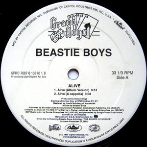 Beastie Boys : Alive (12", Promo)