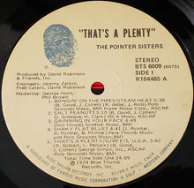 Load image into Gallery viewer, The Pointer Sisters* : That&#39;s A Plenty (LP, Album)