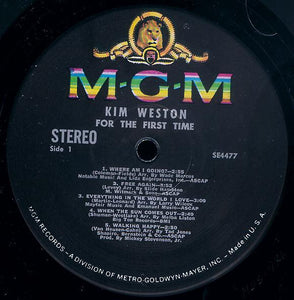 Kim Weston : For The First Time (LP, Album)