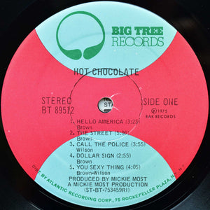 Hot Chocolate : Hot Chocolate (LP, Album, RI )