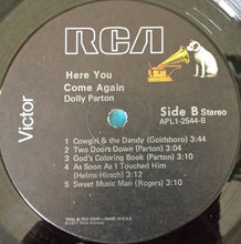Load image into Gallery viewer, Dolly Parton : Here You Come Again (LP, Album, Ind)