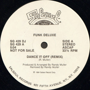 Funk Deluxe : Dance It Off (12", Promo)