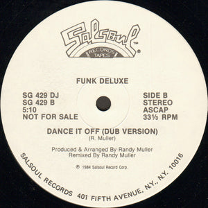 Funk Deluxe : Dance It Off (12", Promo)