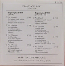 Load image into Gallery viewer, Franz Schubert - Krystian Zimerman : Impromptus D 899 &amp; D 935 (CD, Club)