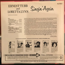 Load image into Gallery viewer, Ernest Tubb And Loretta Lynn : Singin' Again (LP, Album, Promo)