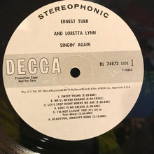 Load image into Gallery viewer, Ernest Tubb And Loretta Lynn : Singin' Again (LP, Album, Promo)