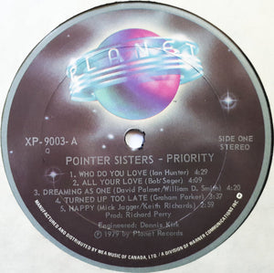 Pointer Sisters : Priority (LP, Album)