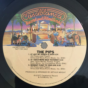 The Pips : At Last... The Pips (LP, Album, Promo)