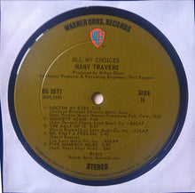 Load image into Gallery viewer, Mary Travers : All My Choices (LP, Album)