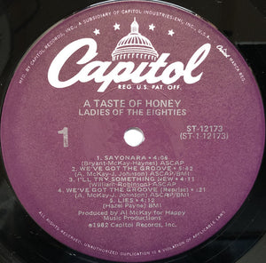 A Taste Of Honey : Ladies Of The Eighties (LP, Album, Win)