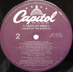 A Taste Of Honey : Ladies Of The Eighties (LP, Album, Win)