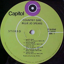 Load image into Gallery viewer, Billie Jo Spears : Country Girl (LP, Album, Club)