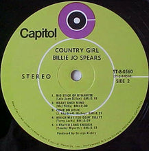Load image into Gallery viewer, Billie Jo Spears : Country Girl (LP, Album, Club)