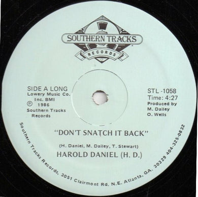 Harold Daniel : Don't Snatch It Back (12