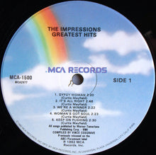 Load image into Gallery viewer, The Impressions : Greatest Hits (LP, Comp)