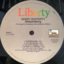 Load image into Gallery viewer, Gerry Rafferty : Sleepwalking (LP, Album)