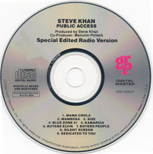 Load image into Gallery viewer, Steve Khan, Anthony Jackson, Dave Weckl, Manolo Badrena : Public Access - Special Edited Radio Version (CD, Album, Promo, S/Edition)