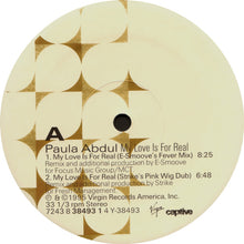 Load image into Gallery viewer, Paula Abdul : My Love Is For Real (12&quot;)