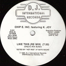 Load image into Gallery viewer, Chip E. Inc.* Featuring K. Joy : Like This (12&quot;, Bla)
