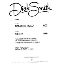 Load image into Gallery viewer, Dick Smith : Tobacco Road / Sunny (12&quot;, Single, Promo)