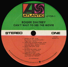 Load image into Gallery viewer, Roger Daltrey : Can't Wait To See The Movie (LP, Album, Spe)