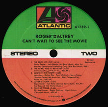 Load image into Gallery viewer, Roger Daltrey : Can't Wait To See The Movie (LP, Album, Spe)