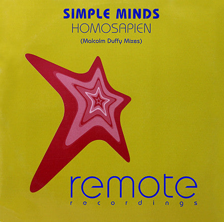 Simple Minds : Homosapien (Malcolm Duffy Mixes) (12
