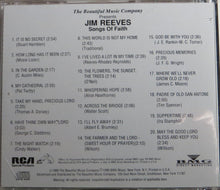 Load image into Gallery viewer, Jim Reeves : Songs Of Faith (CD, Comp)