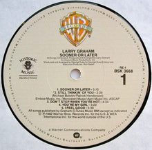 Load image into Gallery viewer, Larry Graham : Sooner Or Later (LP, Album)