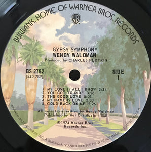 Wendy Waldman : Gypsy Symphony (LP, Album, San)