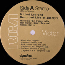 Load image into Gallery viewer, Michel Legrand Featuring Phil Woods With Ron Carter, Grady Tate And George Davis (2) : Recorded Live At Jimmy's (LP, Album)