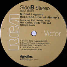 Load image into Gallery viewer, Michel Legrand Featuring Phil Woods With Ron Carter, Grady Tate And George Davis (2) : Recorded Live At Jimmy's (LP, Album)