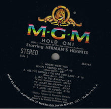 Load image into Gallery viewer, Herman's Hermits : Hold On! (Music From The Original Sound Track) (LP, Album, MGM)