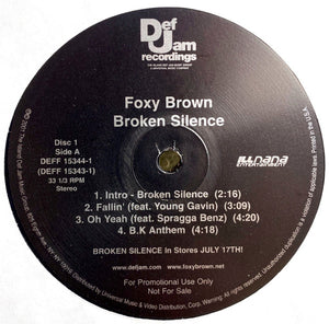 Buy Foxy Brown : Broken Silence (2xLP, Album, Promo, Cle