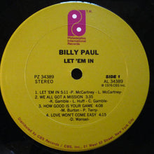 Load image into Gallery viewer, Billy Paul : Let 'Em In (LP, Album)