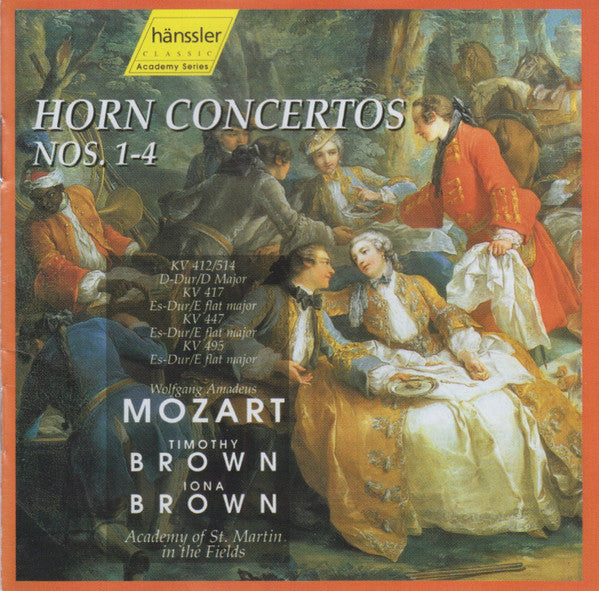 Wolfgang Amadeus Mozart, Timothy Brown (2), Iona Brown, Academy Of St. Martin-in-the-Fields* : Horn Concertos Nos. 1 - 4 (CD, Club)
