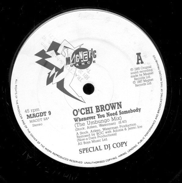 O'Chi Brown : Whenever You Need Somebody (12