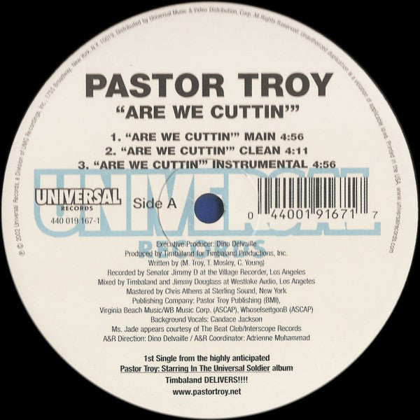 Pastor Troy : Are We Cuttin' (12