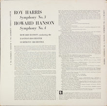 Load image into Gallery viewer, Roy Harris / Howard Hanson / Eastman-Rochester Orchestra : Symphony No. 3 / Symphony No. 4 (LP, Mono, RE, RP)