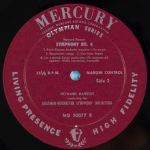 Load image into Gallery viewer, Roy Harris / Howard Hanson / Eastman-Rochester Orchestra : Symphony No. 3 / Symphony No. 4 (LP, Mono, RE, RP)