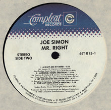 Load image into Gallery viewer, Joe Simon : Mr. Right (LP, Album, Spe)