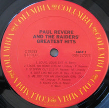 Load image into Gallery viewer, Paul Revere &amp; The Raiders : Greatest Hits (LP, Comp, RE)