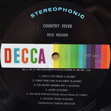 Load image into Gallery viewer, Rick Nelson* : Country Fever (LP, Album, Glo)