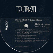 Load image into Gallery viewer, Toby Beau : More Than A Love Song (LP, Album)